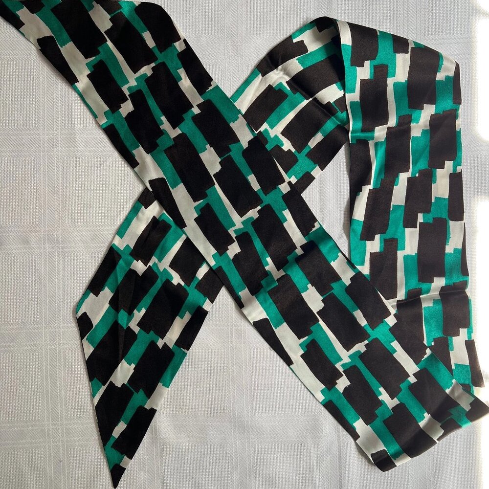 1990's BCBG Max Azria silk scarf - very long